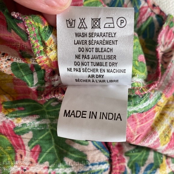 Kitsch & Pop Paris Edition Strapless Colorful Tropical Floral Maxi Dress L - Picture 13 of 13